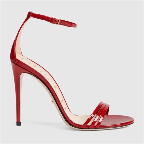 red Gucci sandals heels